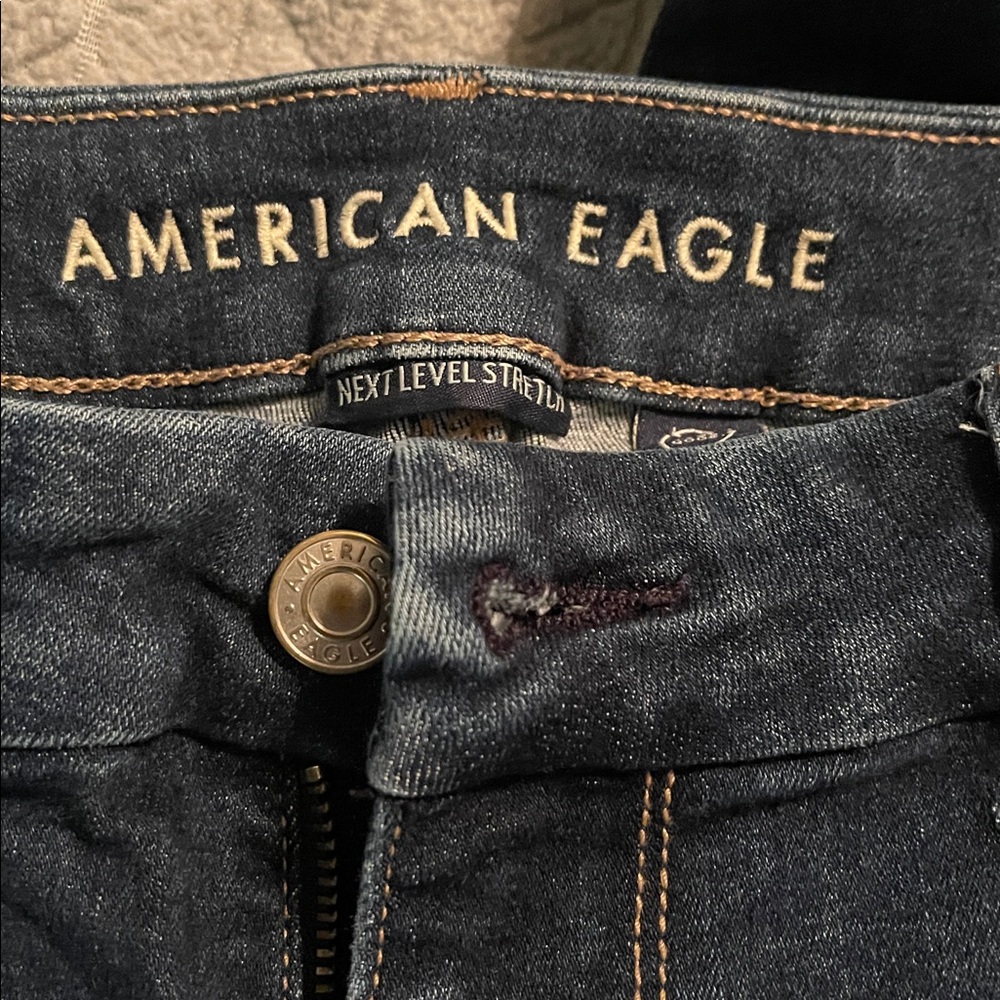 American Eagle Dark Indigo Stretch Jeans